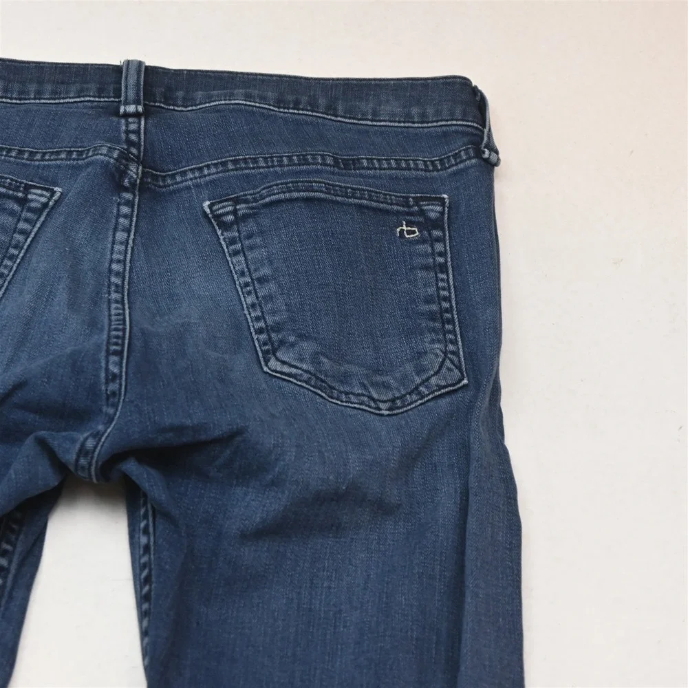 rag & bone 31x30 Dark Stretch Denim Fit 1 Extra Slim Mens Jeans